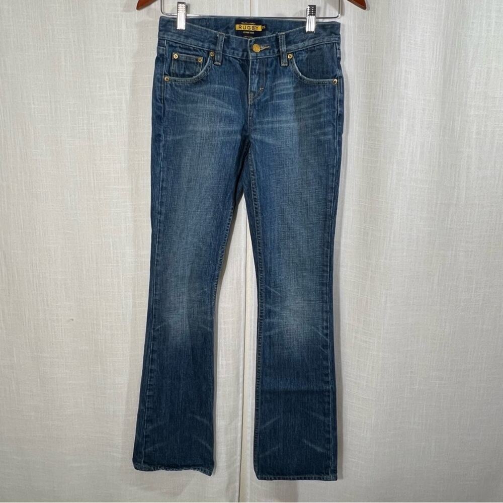 Ralph Lauren Rugby 100% Cotton Boot Cut Denim Jeans Size 25